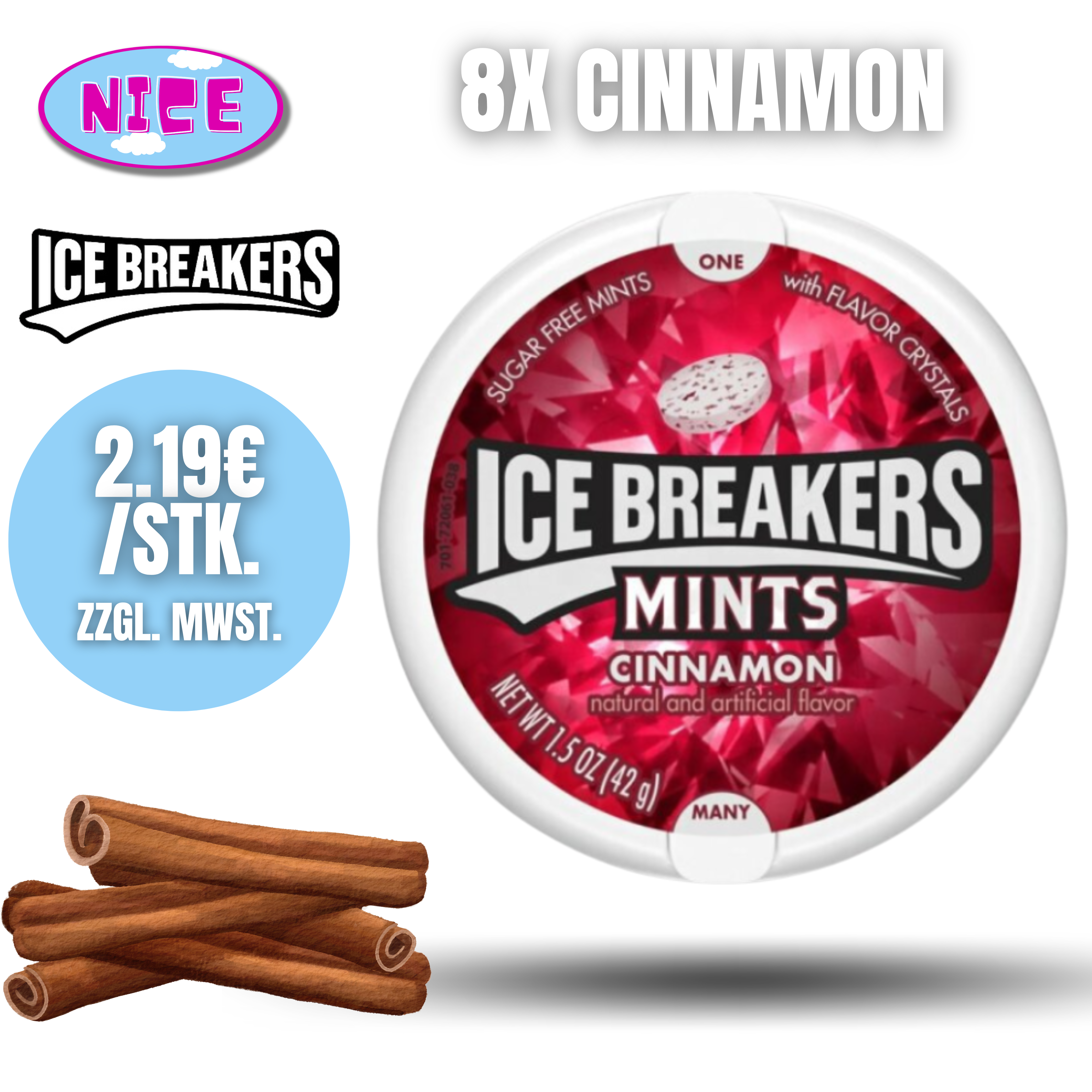 Ice Breakers 8er Tray